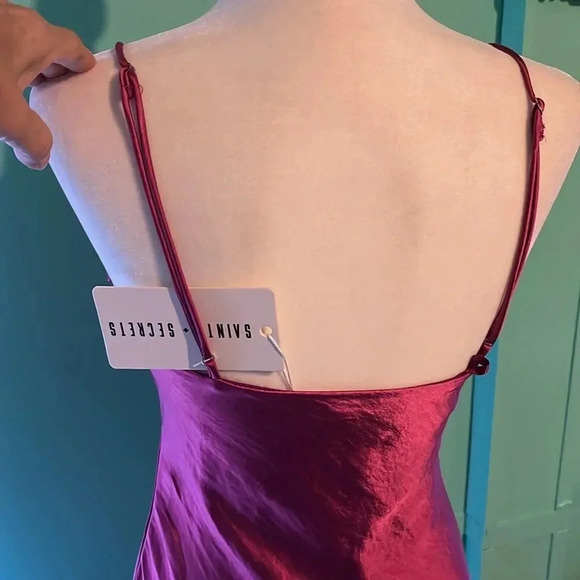 Fuchsia slip dress - Picture 5 of 8